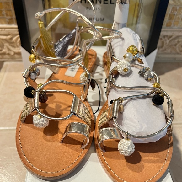 Steve Madden “Rambel” ankle wrap sandals - Picture 2 of 4